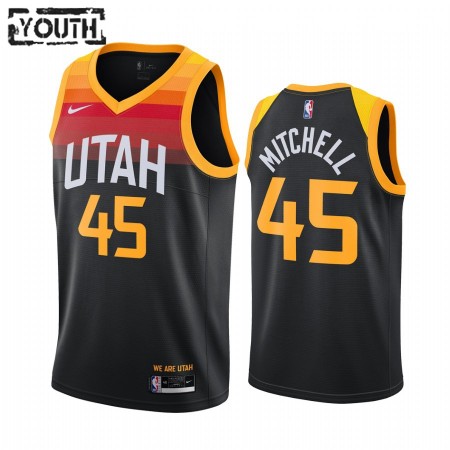 Kinder NBA Utah Jazz Trikot Donovan Mitchell 45 2020-21 City Edition Swingman